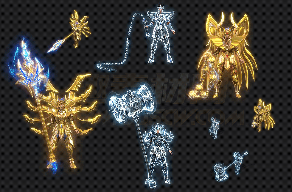 4套圣斗士金属色